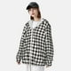 thumbnail image 3 of Fotbe Houndstooth Black And White Chaqueta con Protección Solar UPF 50+ para Hombre y Mujer, Camisa con Capucha y Bolsillos-XX-Large, 3 of 7