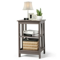 Topbuy 3-tier Nightstand Round Corners End Table