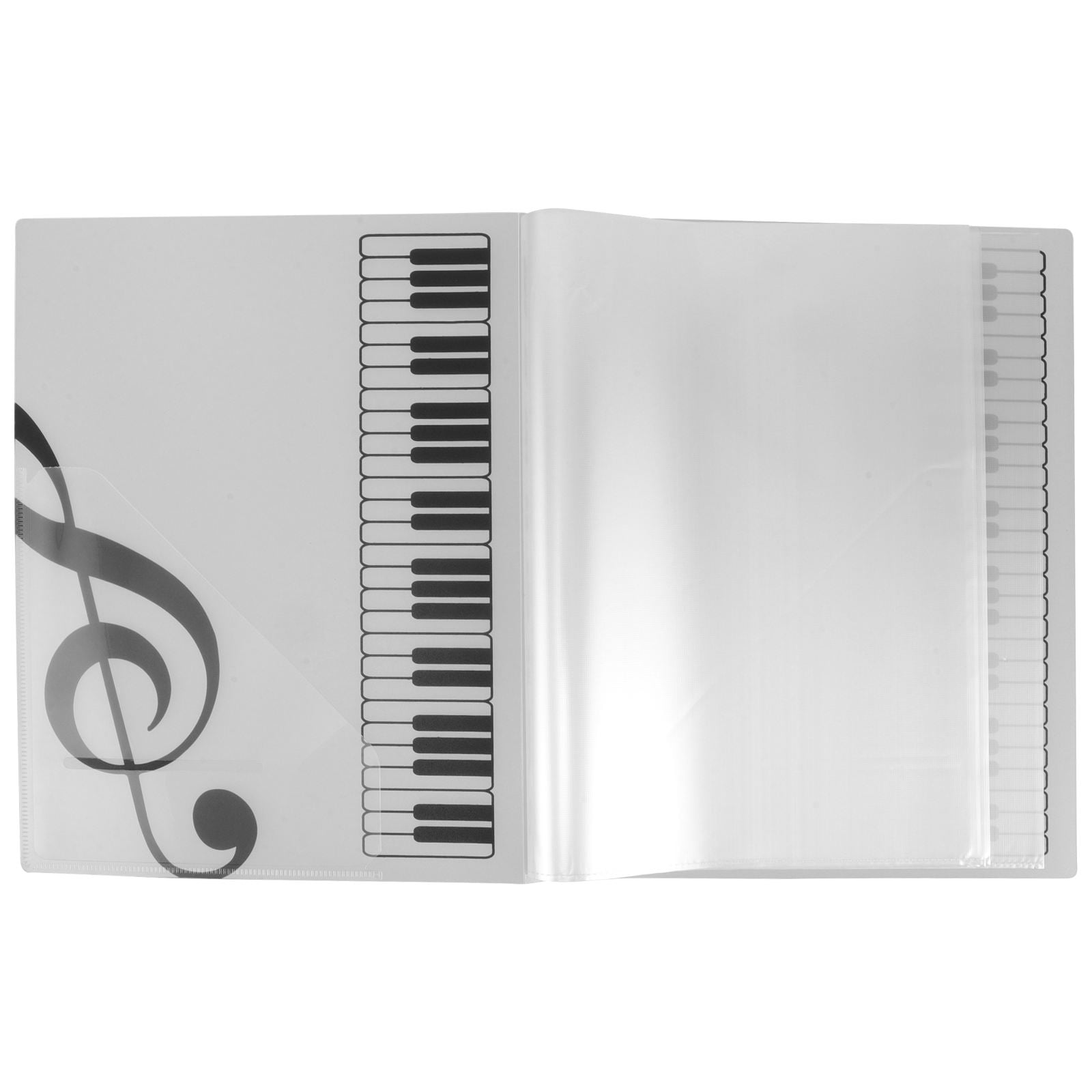 Minkissy plastic sleeve binder Sheet Music Binder for Protecting Sheet Music Matte Finish 1Set