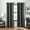 BLACK, variant on Eclipse Welwick Magnitech 100% Blackout Curtain, Grommet Window Curtain Panel, Seamless Magnetic Closure, 84 in long x 40 in wide, (1 Panel), Light Grey