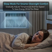 Comfort Zone 10,000 BTU Window Air Conditioner, Smart Wi-Fi Enabled, 4-Speed Settings, Timer & Remote, Cools Up to 450 sq. ft., White