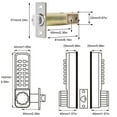 thumbnail image 4 of Mechanical Code Lock Keyless Entry Door Deadbolt Keypad,  Alloy Shell, Durable, Effective Against Violent Destruction, for Indoor Outdoor Door, 4 of 7