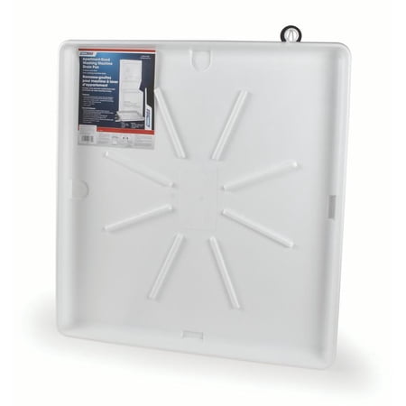 Camco 20762 30"OD x 28" Washing Machine Drain Pan for Stackable Units w/PVC