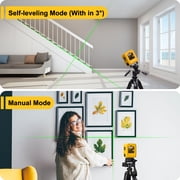 GloBest Portable Rechargeable Green Laser Level, 100ft Range, IP54 Waterproof, Type-C Charging, 360° Magnetic Bracket