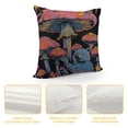 thumbnail image 4 of Qinduosi Throw Pillow Case, Mushroom Decorative Cushion Cover for Home Office School Dorm Room,Retro Gifts for Women Girls s White, 4 of 5