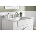 thumbnail image 5 of Burbank 36" Single Sink Bathroom Vanity Set in White with Carrara Marble Top and Farmhouse Sink - No Assembly Required, 5 of 8