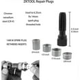 thumbnail image 1 of 5pcs M14 x 1.25 Spark Plug Thread Repair Kit, Cylinder Head Rethreading Kit, Rethreading Spark Plug, 14mm Reamer Cylinder Thread Repair Tool Ephe, 1 of 3