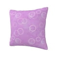 thumbnail image 2 of YFYANG Square Decorative Throw Pillow Case (Without Pillow Insert), Dreamy Purple Bubble Bedroom Sofa Car Cushion Cover, 18"x18", 2 of 9