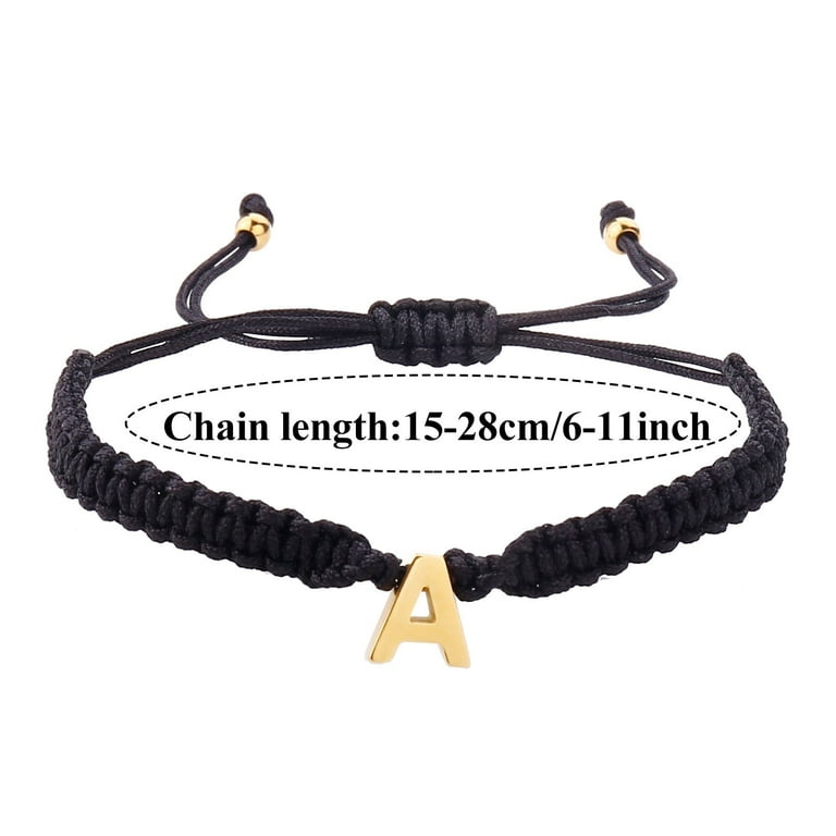  Friendship Bracelet Charms, Titanium Black Gold Weave Chain  Bracelet for Men, Style-6: Clothing, Shoes & Jewelry