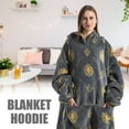 thumbnail image 3 of Oversized Blanket Hoodie Large Pocket Warm Cozy Hooded Blanket Sweatshirt Cute Print Wearable Hooded Blanket Unisex Hoodie Sweater Blanket Giant Hooded Blanket Wearable Blanket Adults Hom, 3 of 7