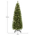 thumbnail image 2 of Dextrus 6ft Pre-Lit  Artificial Pencil Christmas Tree,Slim Fraser Fir Christmas Tree with 700 Branch Tips and 200 Lights, for Home, Office, and  Party Decor,Green, 2 of 6