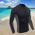 thumbnail image 2 of Chaqueta de Neopreno Sunnimix Parte Superior del Traje de Neopreno 2mm Gris, 2 of 8