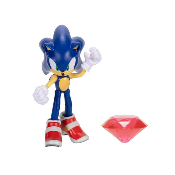 Sonic the Hedgehog 4 Inch Figures - Sonic with Red Chaos Emerald