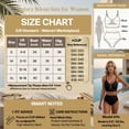 thumbnail image 2 of Olaglory Bikini Sets for Women High Waisted Tummy Control Swimsuit for Women 2 Piece Summer Beach U-Wire Cutout Popular Textured Bathing Suit for Women 2026, Blue, 2 of 7