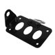 thumbnail image 3 of Soporte de matrícula lateral para motocicleta, color negro, compatible con Bobber Chopper, Sportster, luz de freno CB750, color negro, 3 of 4