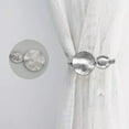 thumbnail image 4 of JeashCHAT Curtain Tiebacks Decorative Window Curtain Holdback Buckle Tie Back Holder for Home and Office 1Pc Silver, 4 of 6