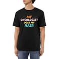 thumbnail image 1 of My Oncologist Does My Hair Men's Cotton T-Shirts Casual Basic Crew Neck Tshirts Short Sleeve Fashion Tee Shirts,, 1 of 6