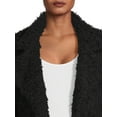thumbnail image 4 of Belle du Jour Juniors Faux Fur Open Front Jacket, Sizes XS-XL, 4 of 5