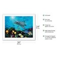 thumbnail image 2 of Shimmer Bay Shallows - Hawaiian Dolphin & Tropical Fish - From an Original Color Painting by Scott Westmoreland - Fine Art Rolled Canvas Print 20in x 26in, 2 of 4