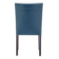 thumbnail image 3 of Maddie Home 34.25" Faux Leather Upholstered Dining Chair in Blue (Set of 2), 3 of 5