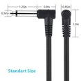 thumbnail image 2 of Labymos Guitar Effect Pedal Cables Instrument Patch Cord 15cm 1/4 Inch Right Angle TS Plug PVC Jacket, 6pcs/pack, 2 of 8
