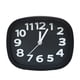 thumbnail image 1 of Injueey Herramientas de reloj despertador junto a la cama, relojes analógicos de cuadrados de Color sólido, dispositivo de recordatorio de Decoración del hogar Negro, 1 of 6