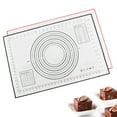 thumbnail image 4 of Shoreew Silicone Baking Mat Non-Stick Pastry Dough Rolling Mat with Measurement Marks Heat-Resistant Cookies Fondant Making Mat Thick Baking Pad, 4 of 7