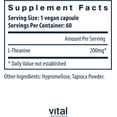 thumbnail image 2 of Vital Nutrients L-Theanine | 200 Mg | 60 Vegan Capsules | 60 Servings, 2 of 3