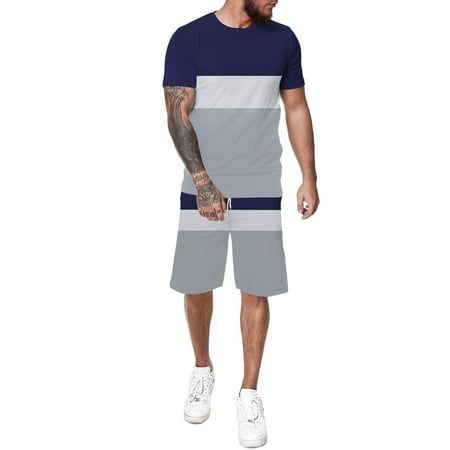 

ketyyh-chn99 Grey White Scrubs For Men Set Men s Tracksuits 2 Piece Outfit Jogging Suits Set Casual Long Sleeve Sports Sweatsuits