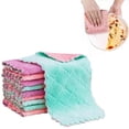 thumbnail image 2 of 20Pcs Lint Free Kitchen Cleaning Cloth Dish Towels Double Sided Water Absorption Microfiber Dish Cloths, 2 of 15
