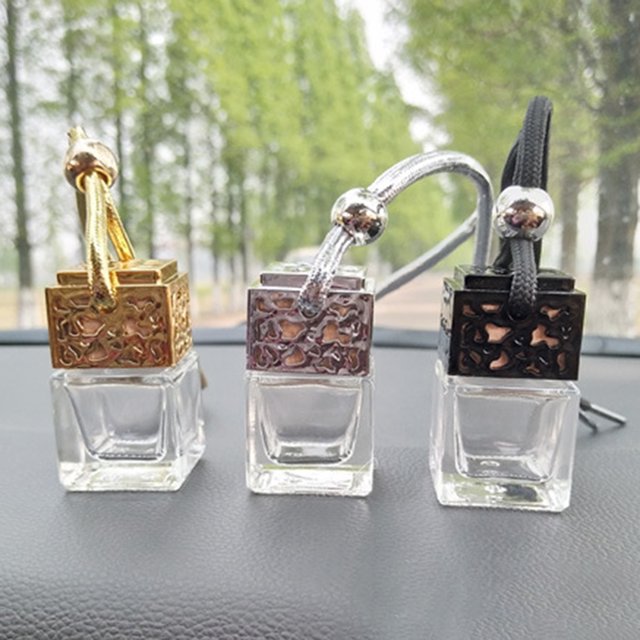Gwong Decoración hogareña Botella de perfume Portátil Vidrio multifuncional Aceites Esenciales Difusor Adorno para viajes Gwong 21062095