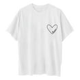 thumbnail image 2 of Women T-Shirt Casual Daily Shirts Cozy Short Sleeve Loose Tee Tops, 2 of 2