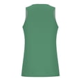 thumbnail image 4 of Mens Graphic Cotton Tank Tops Crewneck Gym Muscle Beach Hawaii Sleeveless Shirts Size 2XL Green, 4 of 5