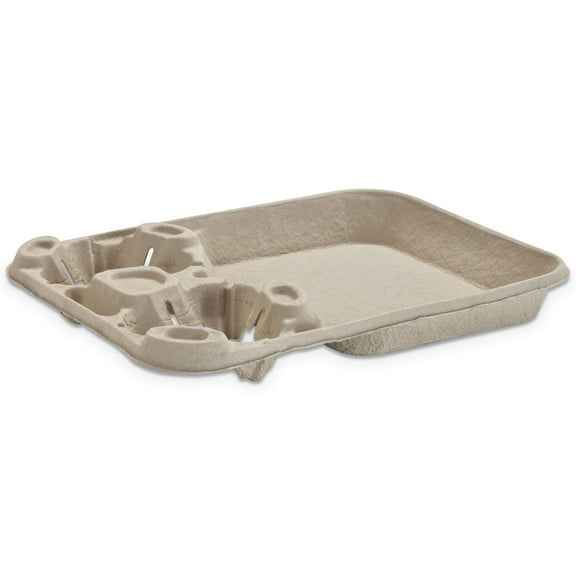 StrongHolder 8 oz. to 22 oz. Molded Fiber Cup/Food Tray - Beige (250/Carton)