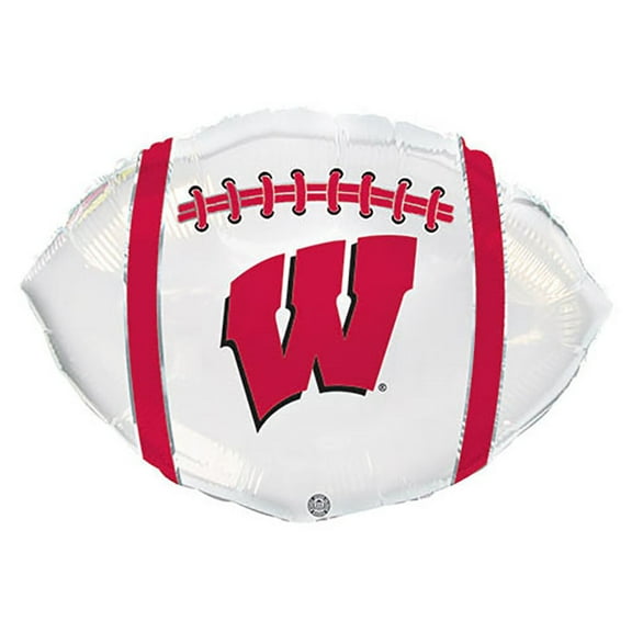 21 inch University Of Wisconsin Badgers Football Foil Mylar Balloon - Party Supplies Decorations
