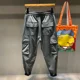thumbnail image 3 of Pantalones negros para hombre, pantalones cargo multibolsillos para hombre, pantalones harén multibolsillos para exteriores, senderismo, otoño, pantalones de nailon de alta calidad más baratos, 3 of 4