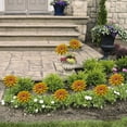 thumbnail image 4 of Estaca decorativa de jardín con flor de metal y acabado resistente a la oxidación para jardines, céspedes, patios y entradas de patios., 4 of 8