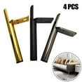 thumbnail image 3 of 4Pcs Furniture Legs Metal Supporting Foot Coffee Table Feet Bed Sofa Chair Legs Dresser Bathroom Cabinet Replacement Feet, 3 of 4