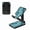 Mermaid Scales Blue Wave, variant on WIRESTER Black Foldable Phone Stand for Desk, Adjustable Portable Cell Phone Holder for iPhone 17, 16, 15, 14 and Android Smartphones - Mosaic Mermaid Scale