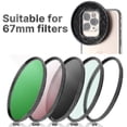 thumbnail image 3 of 67mm Filter Adapter Clip Uv Cpl Nd Vnd Filter Adapter Phone Camera Lens Filter Ring Mount For Iphone, 3 of 5