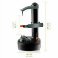 thumbnail image 3 of Electric Peeler Potato Apple Peeling Machine Fruit Vegetable Spiralizer Cutter Automatic Rotating Kitchen Tool (Black), 3 of 10