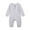 Light Grey, variant on Newborn Boys Girls Jumpsuit Jumpsuit Climbing Suit Long Sleeve Spring and Autumn Solid Color 0-12months