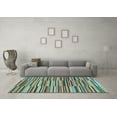 thumbnail image 3 of Ahgly Company Indoor Rectangle Southwestern Light Blue Country Area Rugs, 5' x 8', 3 of 4