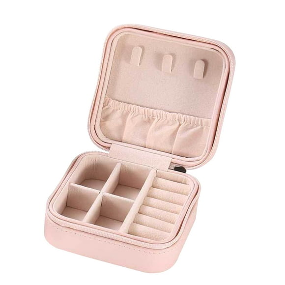 HOARBOEG Jewelry Box Femme Jewelry Box Petite Amie Cadeau Idéal Gros Cuir Bijoux Boîte de Rangement