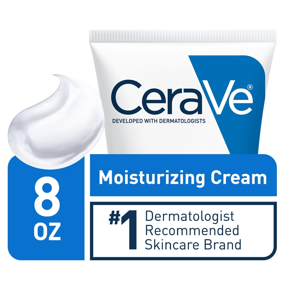 CeraVe Face and Body Moisturizing Cream for Normal to Dry, 8 fl oz