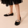thumbnail image 2 of Dream Pairs Bailarinas Mary Jane para Niñas Negro Talla 13, 2 of 7