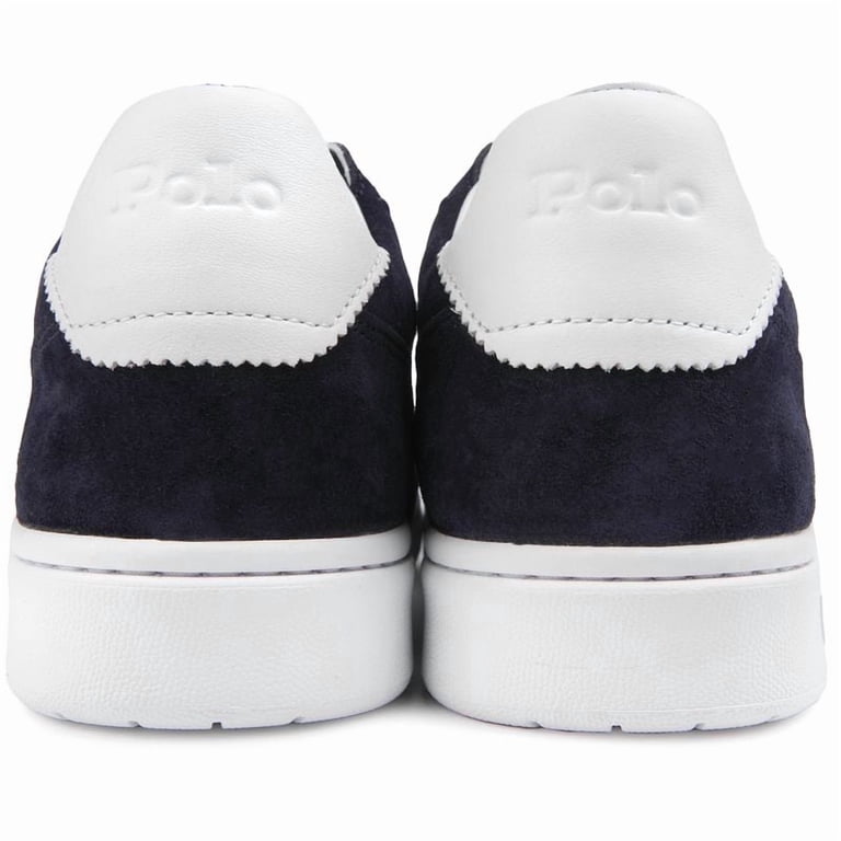 Polo Ralph Lauren Mens Sz 8 CRT LUX lace up leather athletic Sneakers black NEW Mens Polo Ralph Lauren Bedford Sneakers In Black | Soletrader main image 4