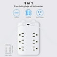 Power Strip with USB Ports,Cruise Essentials，Outlet Extender，Multi Plug Wall Outlet，Power Strip