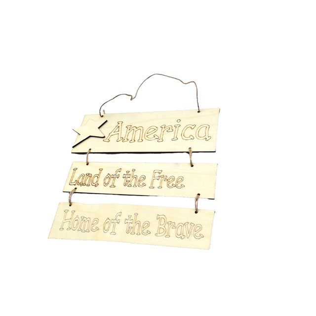 2 juegos de tableros colgantes artesanales en blanco de madera para manualidades, letrero en blanco, placas colgantes de pared artesanales, 1 Juego de tablero colgante con 1 cuerda de cáñamo Inevent HA012155-00