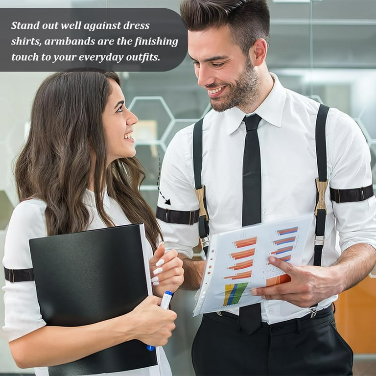armbands over dress shirt Amazon.com: BESPORTBLE 2pcs Leather Armband Sleeve Garter for Men Adjustable Wear-resistant Cuff Anti-slip Shirt Sleeve Holder Elegant Punk Accessory for Long Shirts : Clothing, Shoes & Jewelry